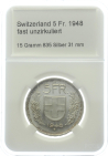 Schweiz 5 Franken 1948 B - fast unzirkuliert
